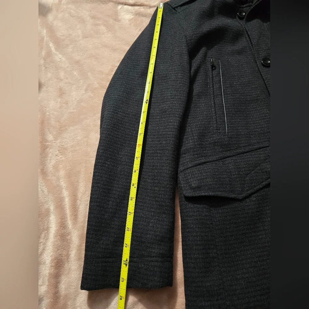 BOSS HUGO Boss Cassman coat wool blend zip/button front pockets lined men 40R